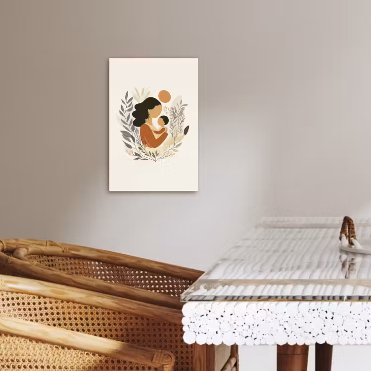 Leinwandbilder - Illustration - Mutter - Kind - Liebevoll — 4