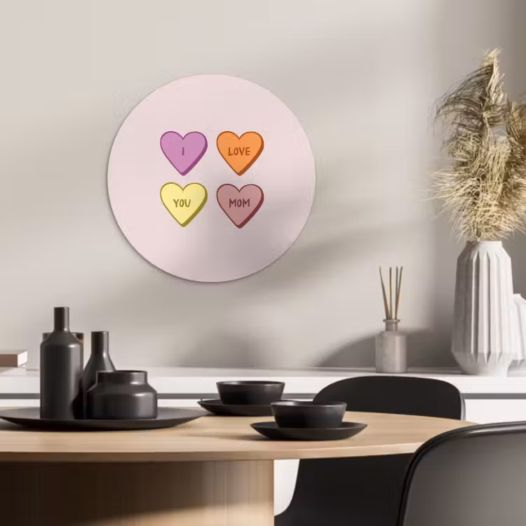 Runde Bilder - Herzen - Pastell - Liebe - Mutter — 2