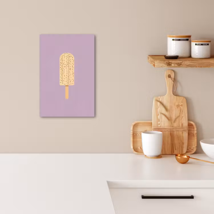 Leinwandbilder - Beige - Eiscreme - Sprenkeln — 4