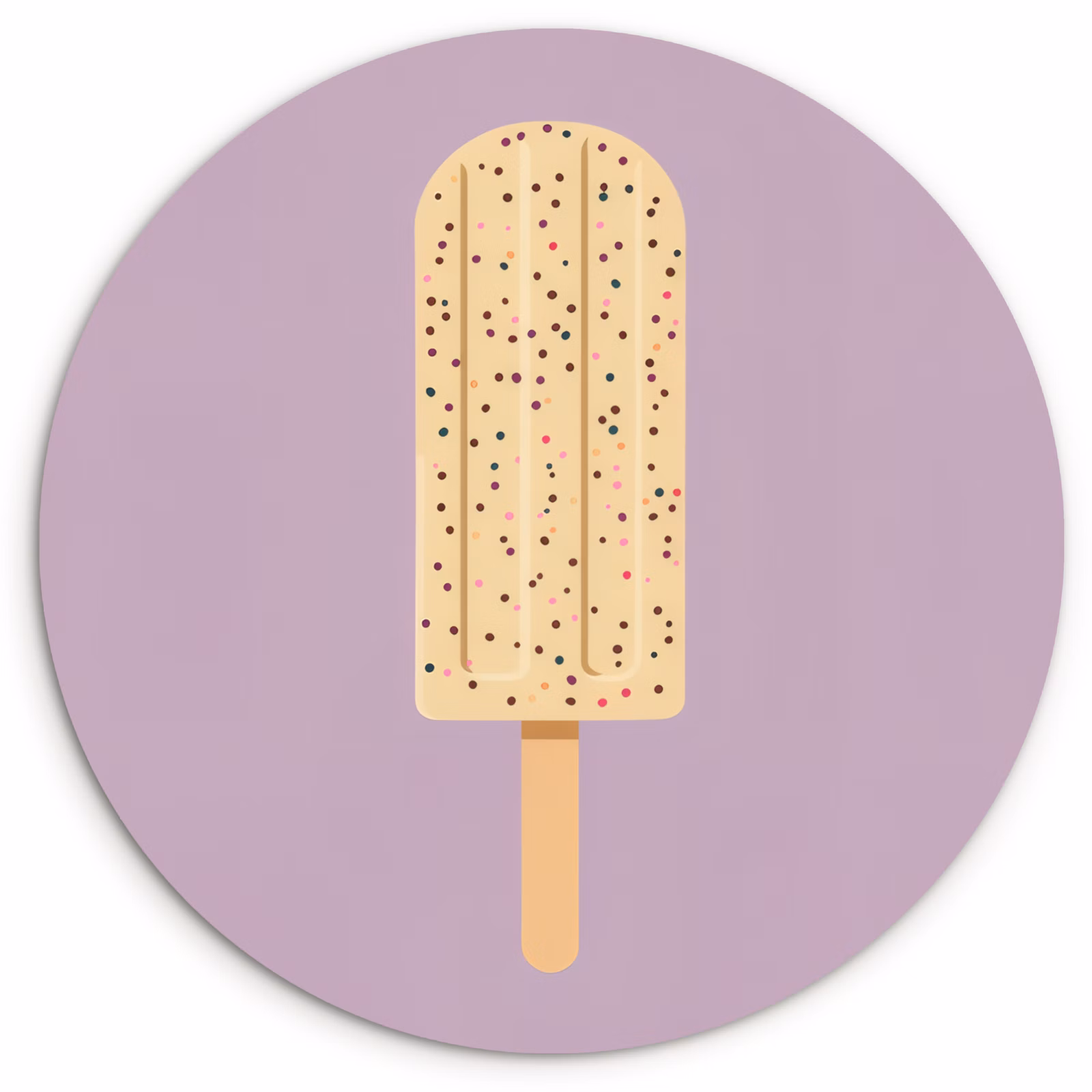 Runde Bilder - Beige - Eiscreme - Sprenkeln — 1