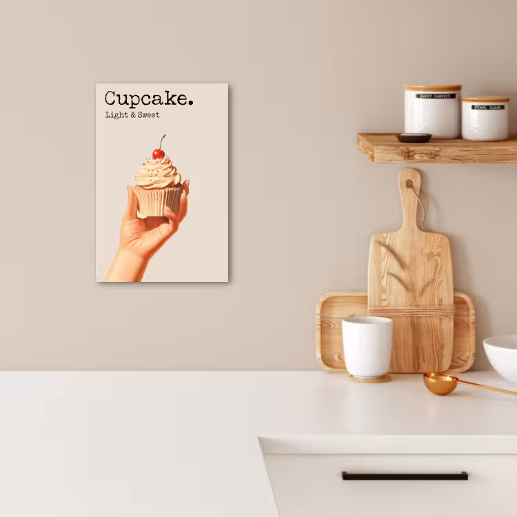 Leinwandbilder - Cupcake - Süß - Kirsche — 4