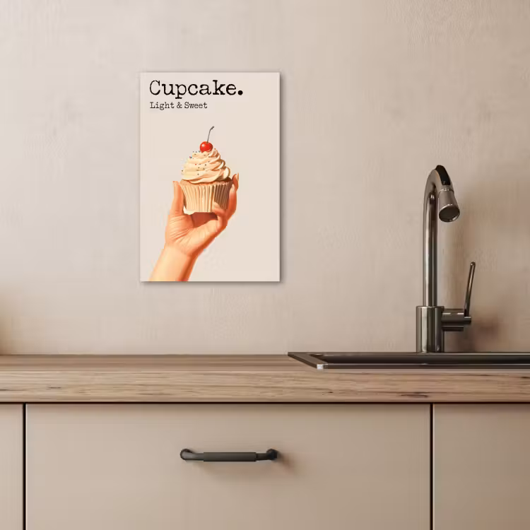 Leinwandbilder - Cupcake - Süß - Kirsche — 5