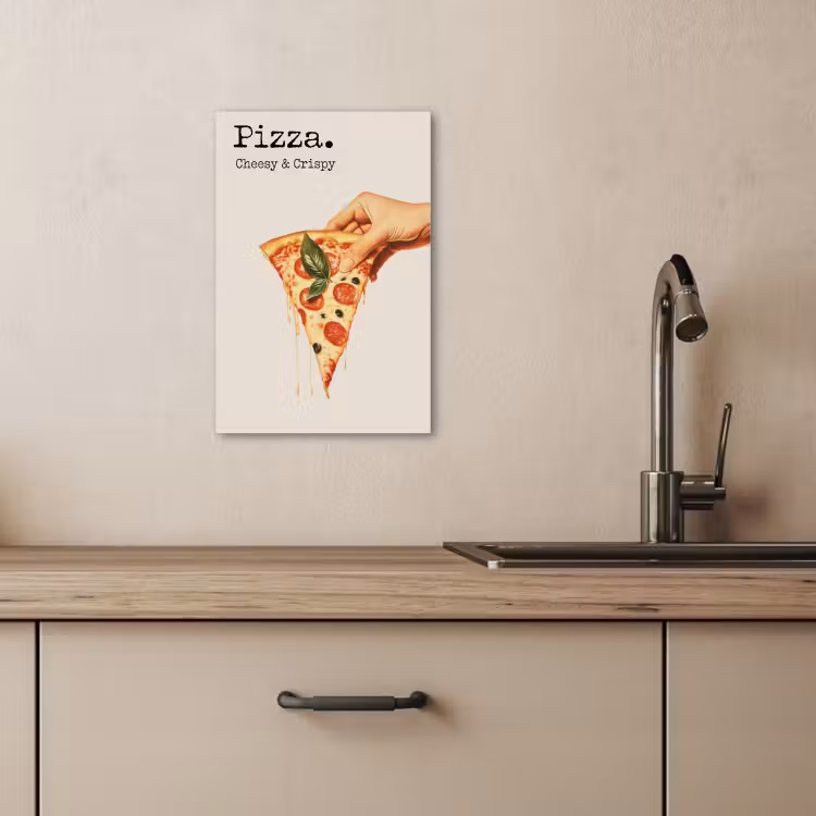 Leinwandbilder - Pizza - Käse - Peperoni — 3