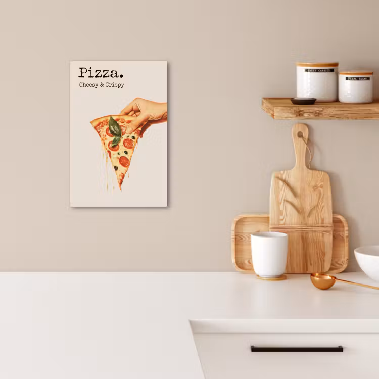 Leinwandbilder - Pizza - Käse - Peperoni — 4