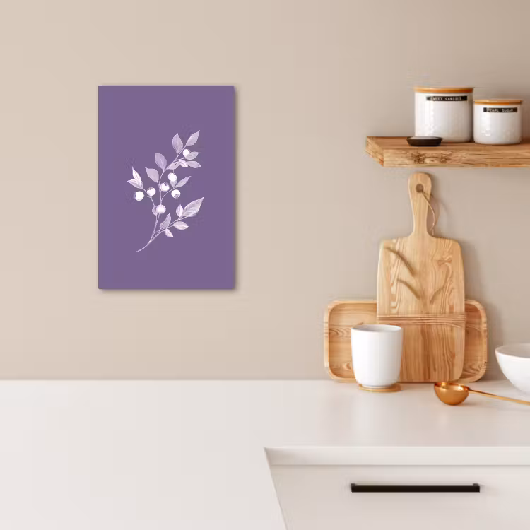 Leinwandbilder - Zweig - Anmutig - Blätter - Minimalistisch — 2