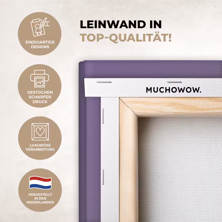 Leinwandbilder - Zweig - Anmutig - Blätter - Minimalistisch — 4