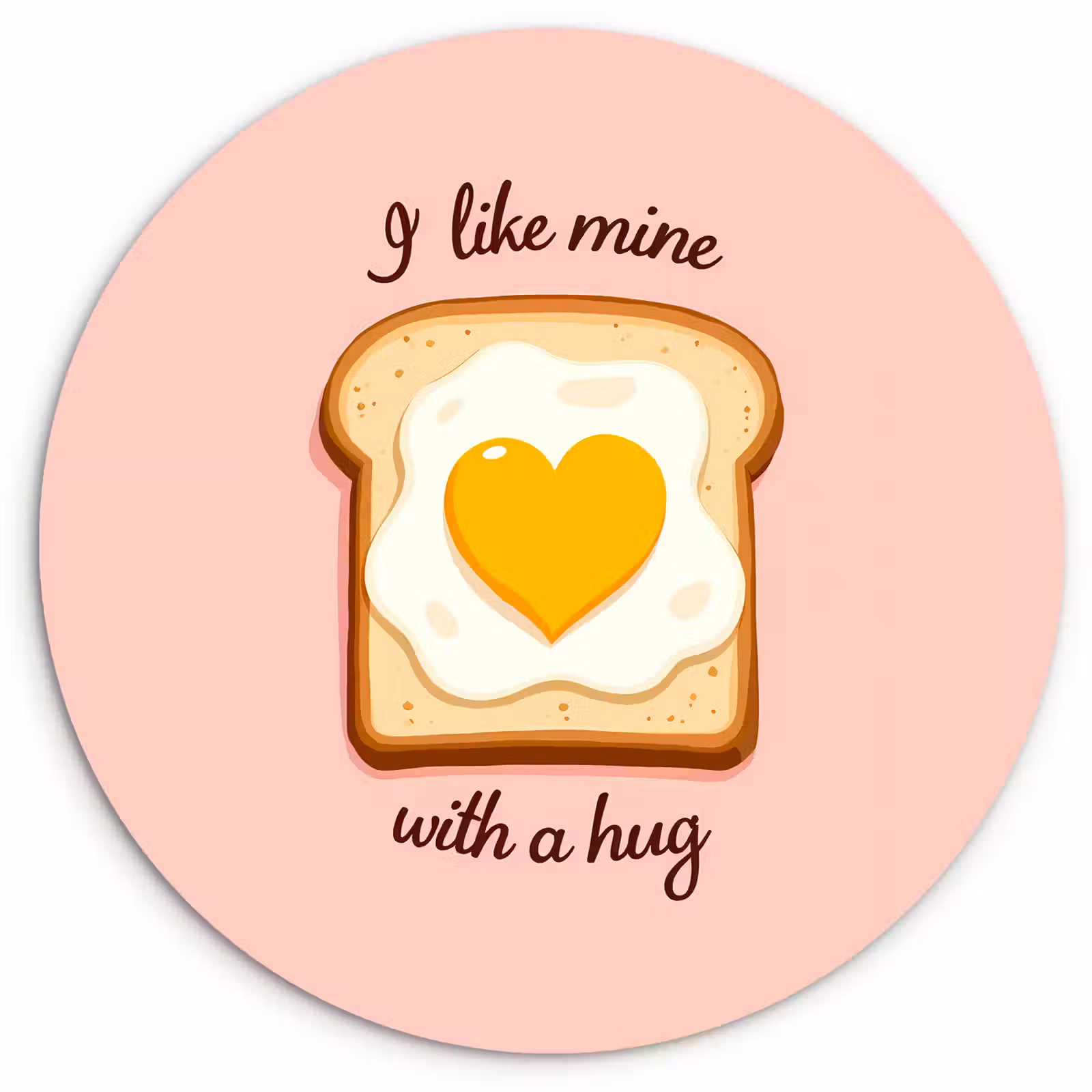 Runde Bilder - Brot - Illustration - Zitat - Rosa — 1