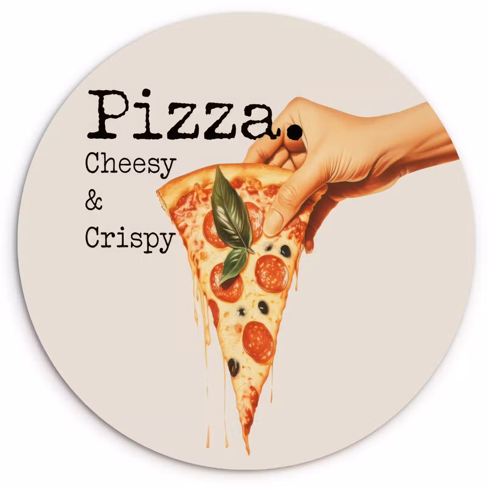 Runde Bilder - Pizza - Käse - Peperoni — 1