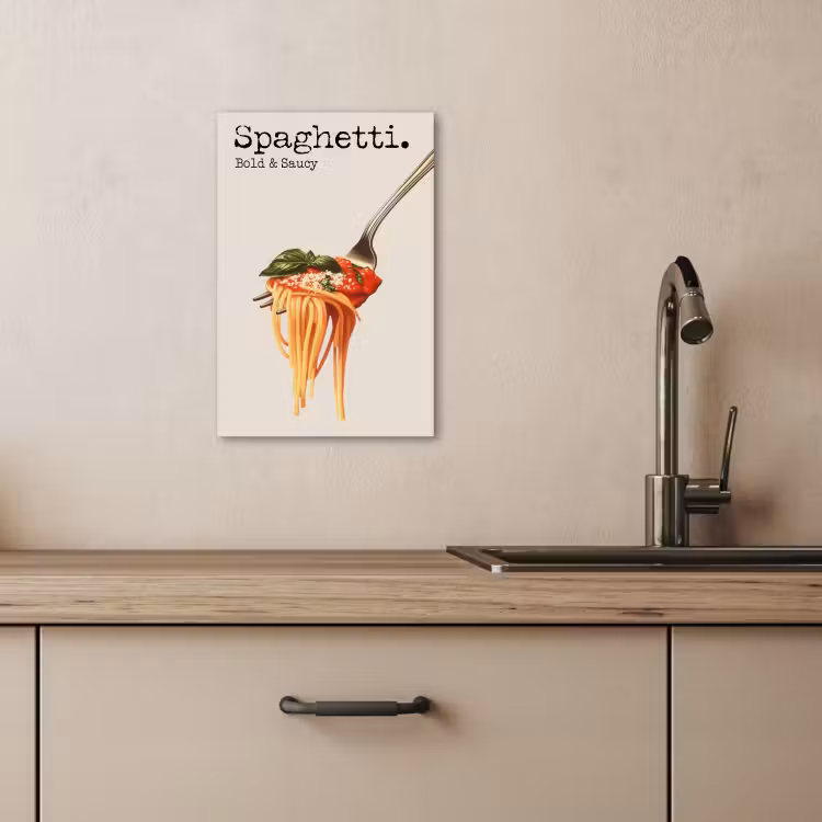 Leinwandbilder - Spaghetti - Tomatensauce - Parmesankäse — 5