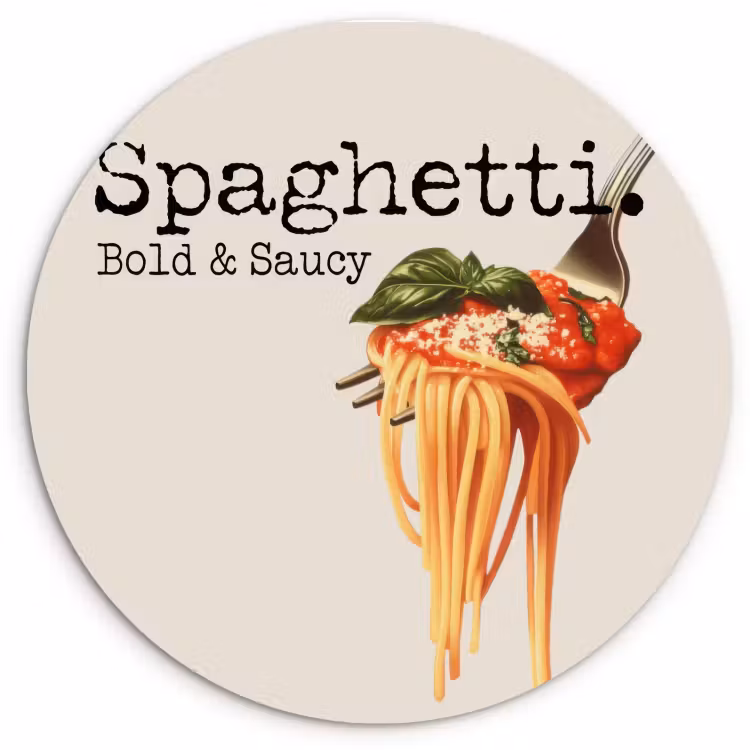 Runde Bilder - Spaghetti - Tomatensauce - Parmesankäse — 2