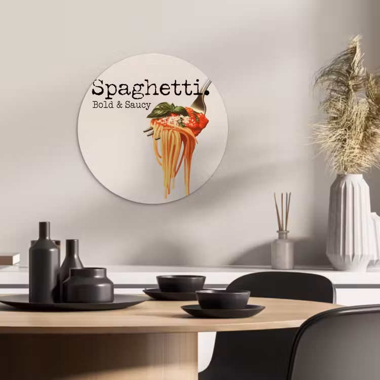 Runde Bilder - Spaghetti - Tomatensauce - Parmesankäse — 4