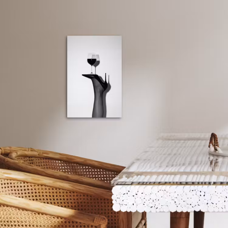 Leinwandbilder - Absatz - Wein - Minimalistisch - Schwarz — 3