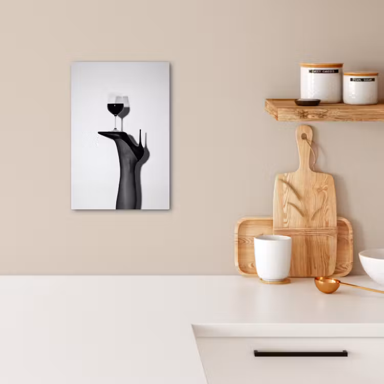 Leinwandbilder - Absatz - Wein - Minimalistisch - Schwarz — 5
