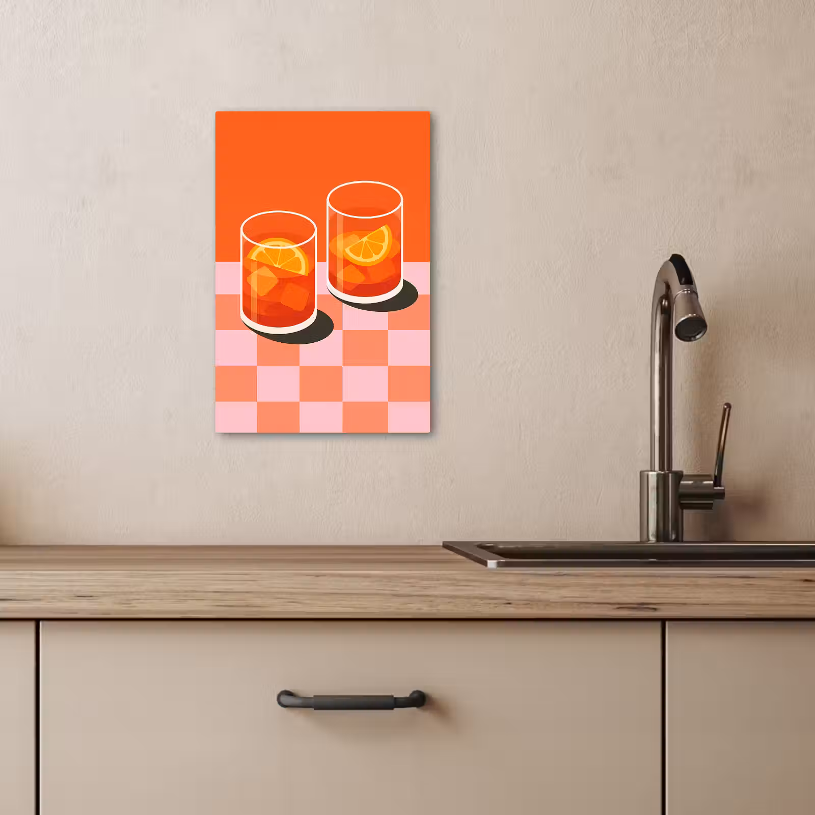 Leinwandbilder - Orange - Brillen - Orange — 1