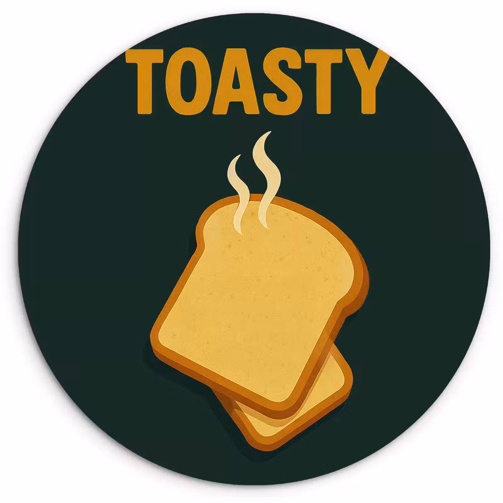 Runde Bilder - Brot - Toast - Grün - Minimalistisch — 1