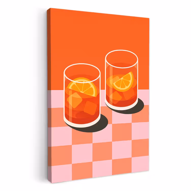Leinwandbilder - Orange - Brillen - Orange — 2