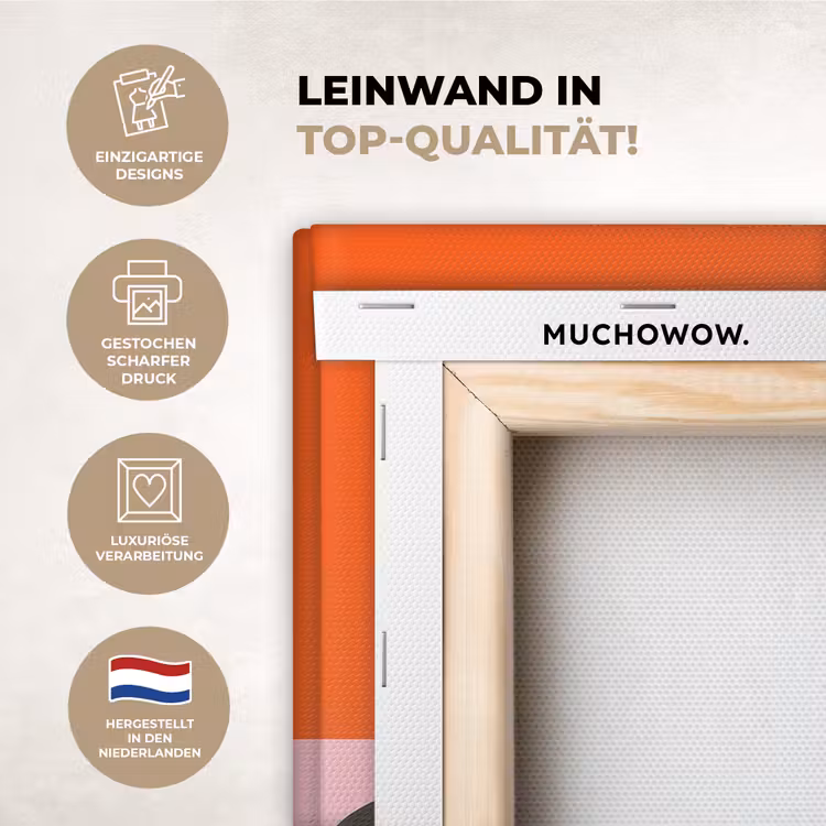 Leinwandbilder - Orange - Brillen - Orange — 3