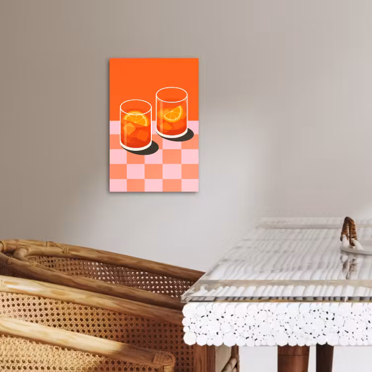 Leinwandbilder - Orange - Brillen - Orange — 4