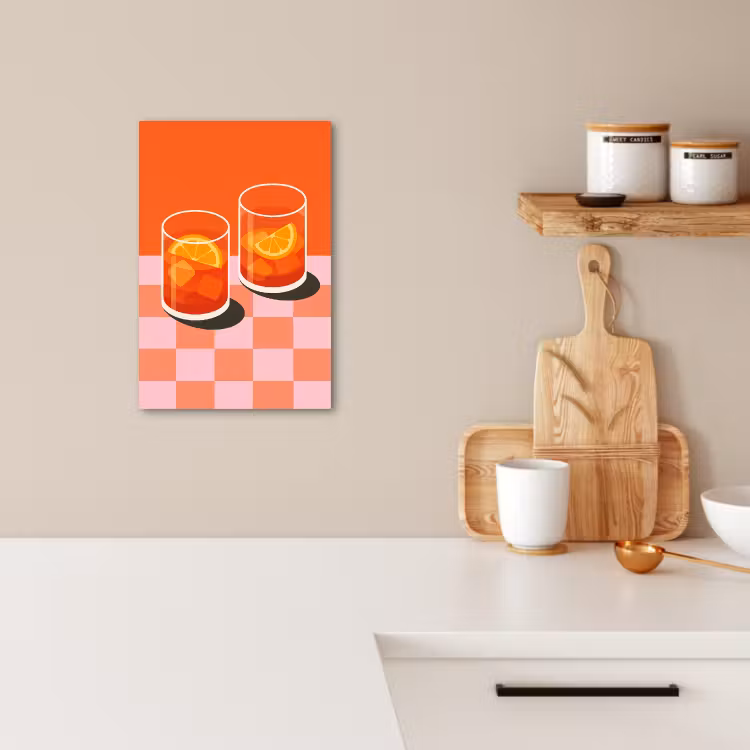 Leinwandbilder - Orange - Brillen - Orange — 5