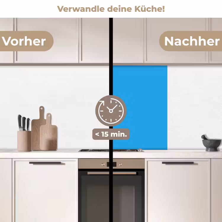 Küchenrückwand - Blau - Licht - Farben — 2
