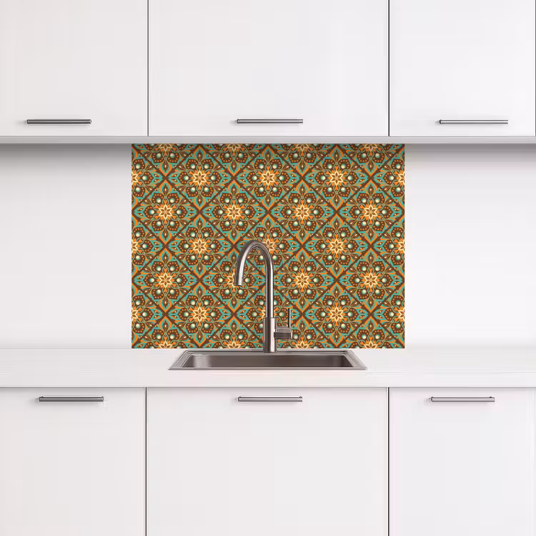 Küchenrückwand - Blumen - Vintage - Muster - Bohème - Mandala — 3