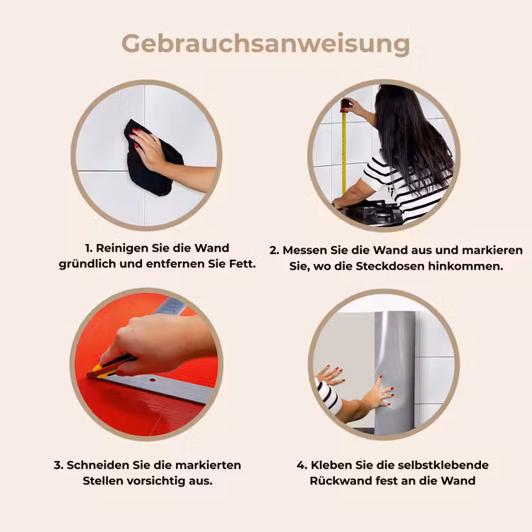 Küchenrückwand - Grau - Hell - Herbst — 8