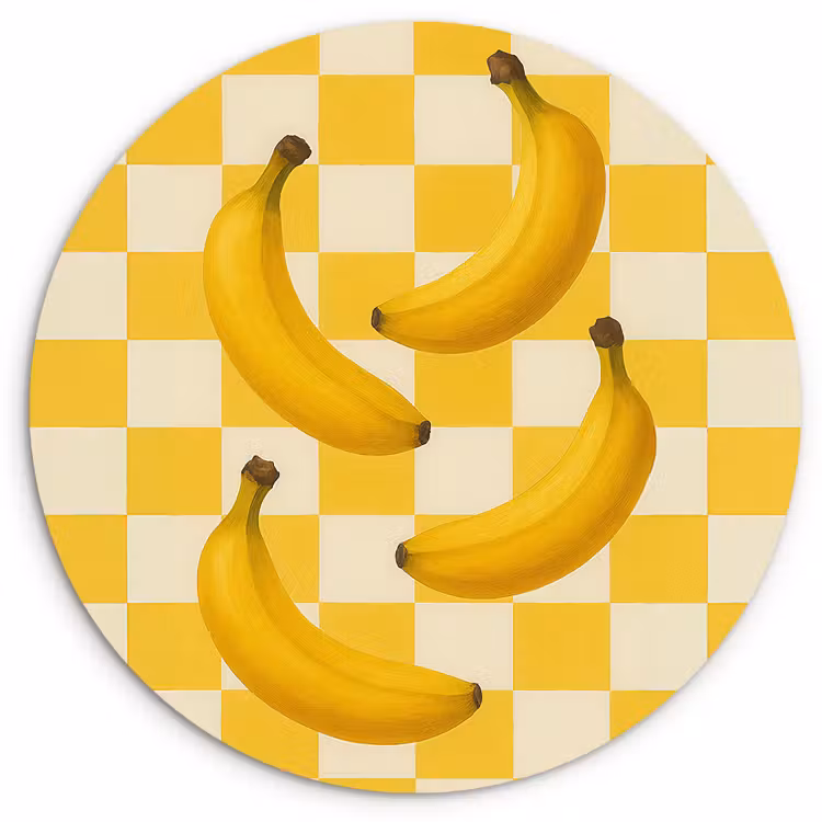 Runde Bilder - Bananen - Gelb - Gesperrt — 2
