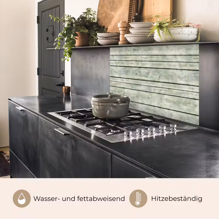 Küchenrückwand - Vintage - Holz - Regal — 4