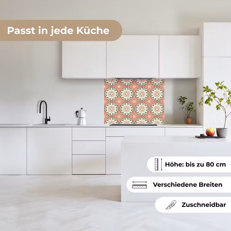 Küchenrückwand - Vintage - Blumen - Mandala - Muster — 6