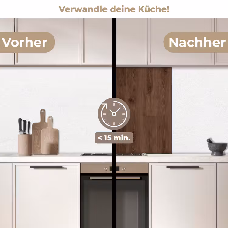 Küchenrückwand - Braun - Muster - Holz — 2