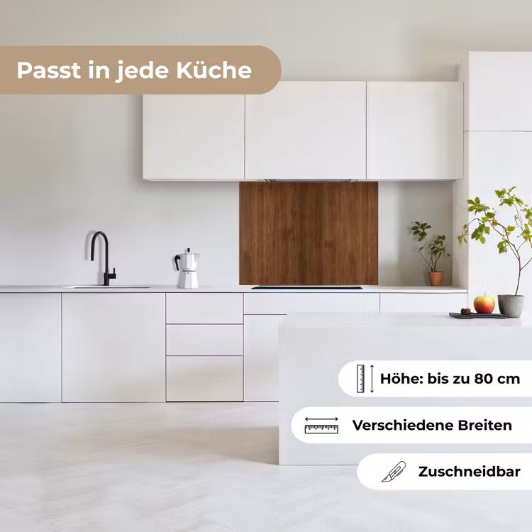 Küchenrückwand - Hartholz - Muster - Braun — 6