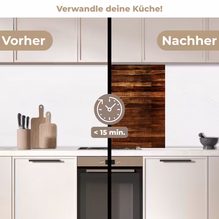 Küchenrückwand - Hartholz - Robust - Muster — 2