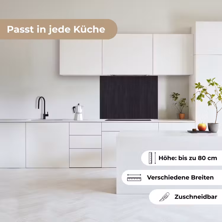 Küchenrückwand - Regal - Schwarz - Muster — 6