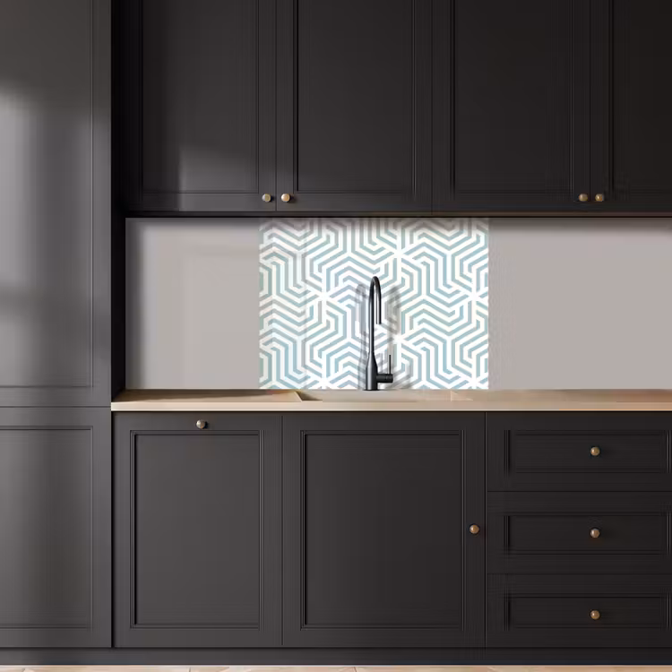 Küchenrückwand - Muster - Linie - Design - Grün — 5