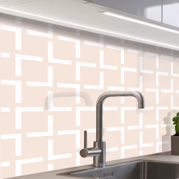 Küchenrückwand - Design - Linie - Muster - Beige — 1