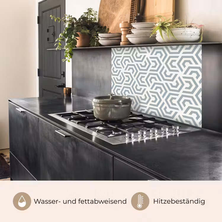 Küchenrückwand - Design - Linie - Muster - Grün — 4
