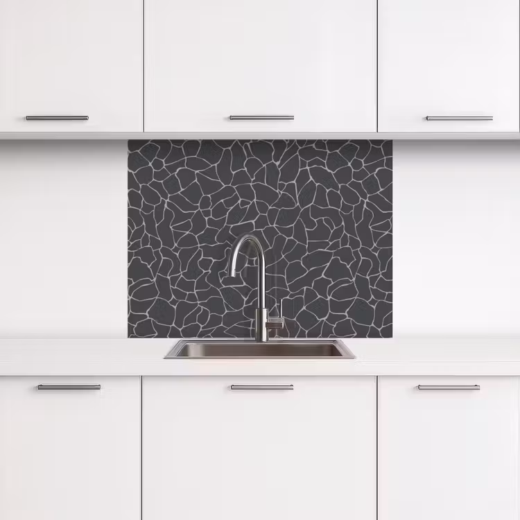 Küchenrückwand - Design - Geometrie - Schwarz — 3