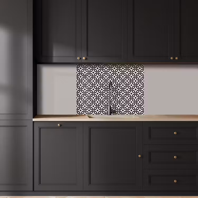 Küchenrückwand - Schwarz - Geometrie - Design — 5