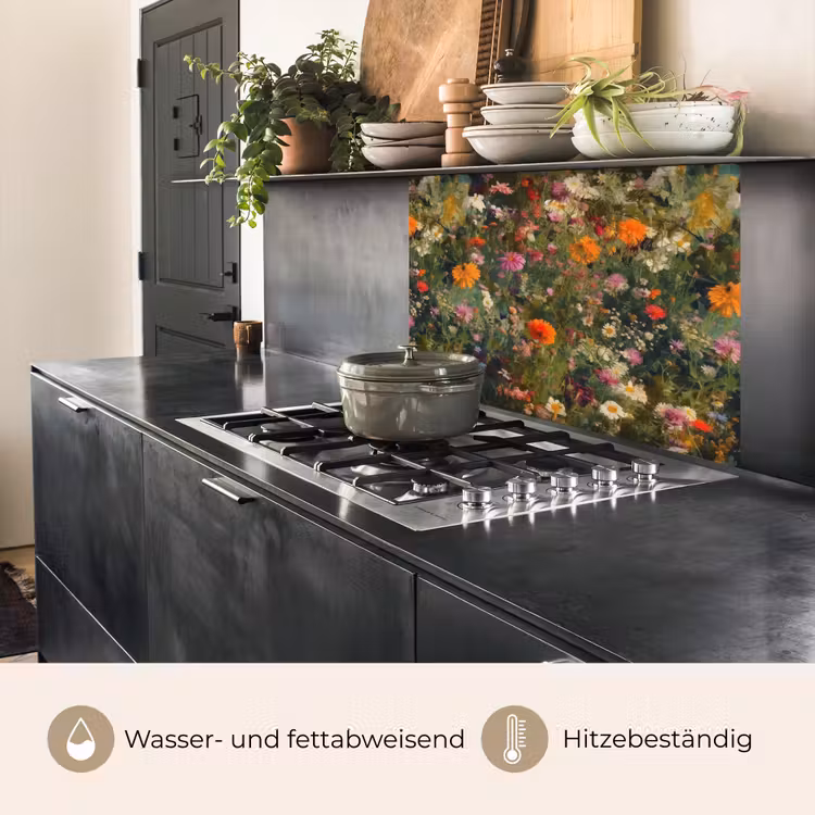 Küchenrückwand - Blumenfeld - Farben - Farbe — 4