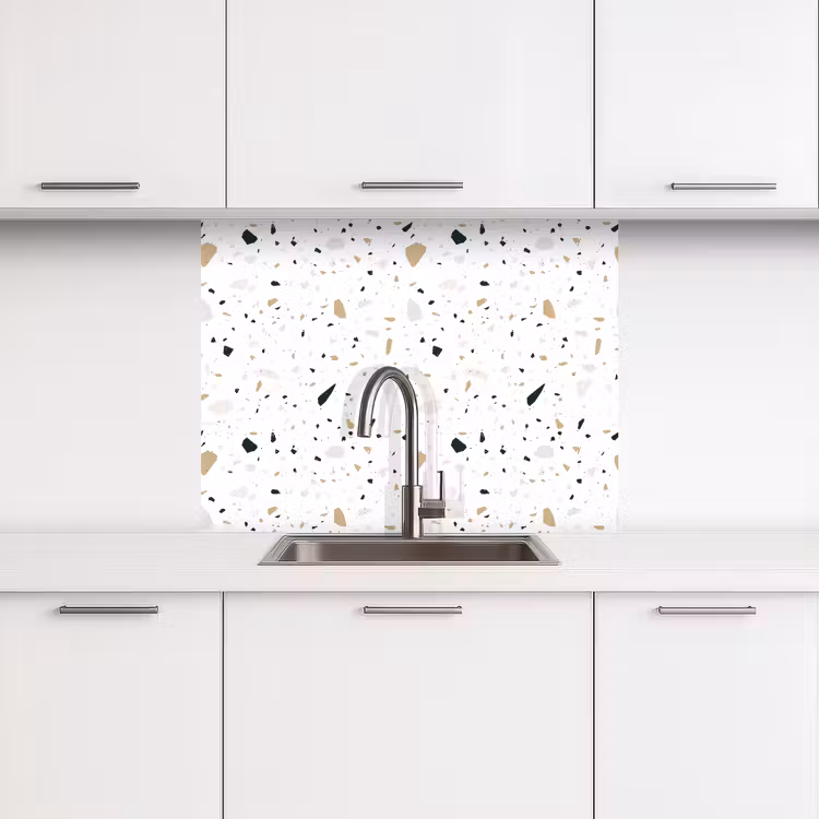 Küchenrückwand - Terrazzo - Muster - Weiß - Neutral — 3