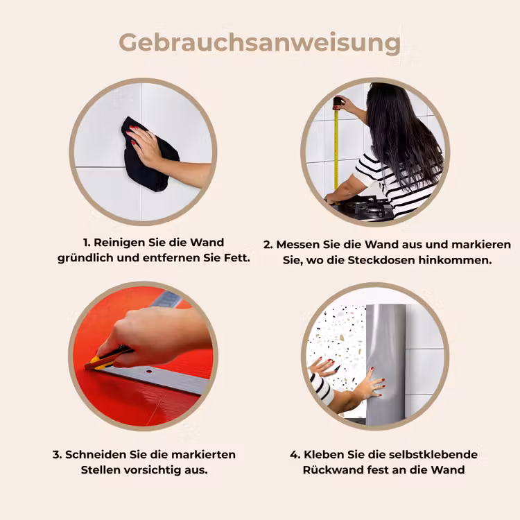 Küchenrückwand - Terrazzo - Muster - Weiß - Neutral — 8