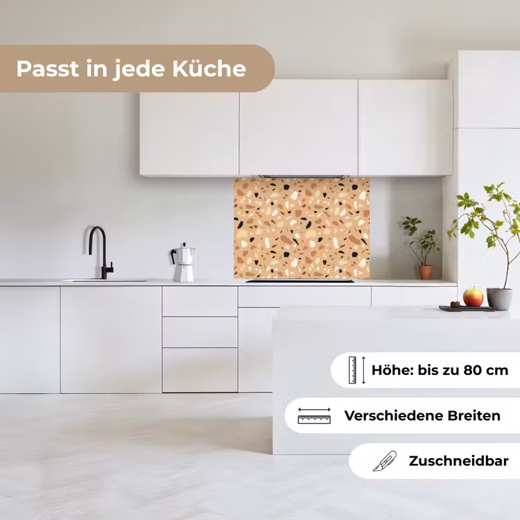 Küchenrückwand - Terrazzo - Muster - Bunt - Orange — 6