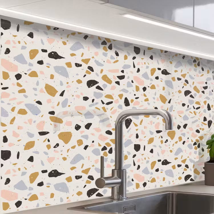 Küchenrückwand - Terrazzo - Muster - Neutral - Weich - Multi — 1