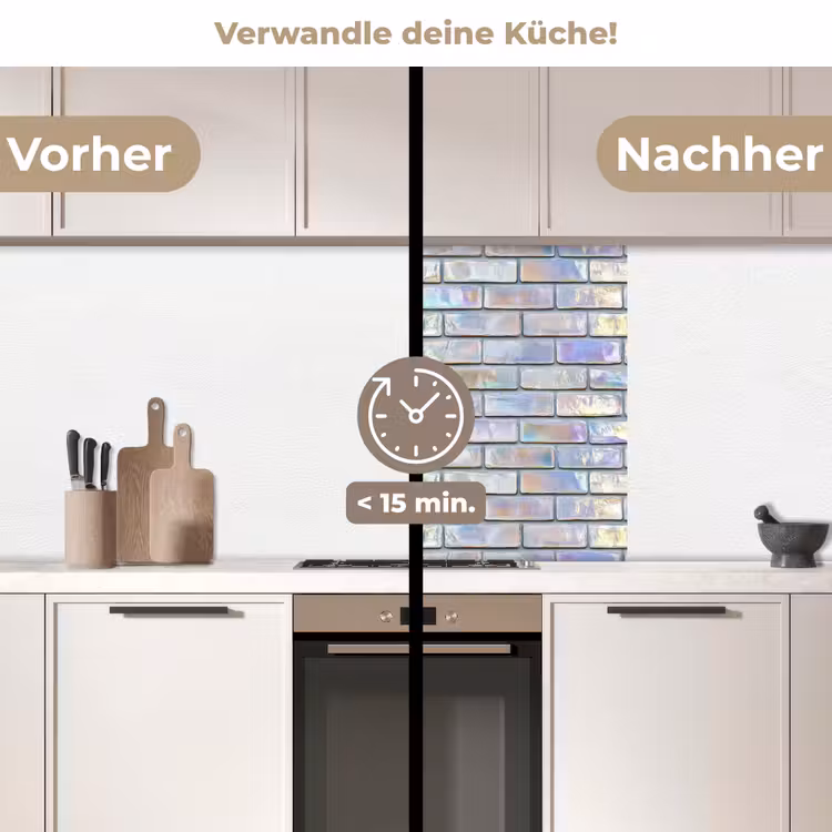 Küchenrückwand - Glänzend - Wand - Steine — 2