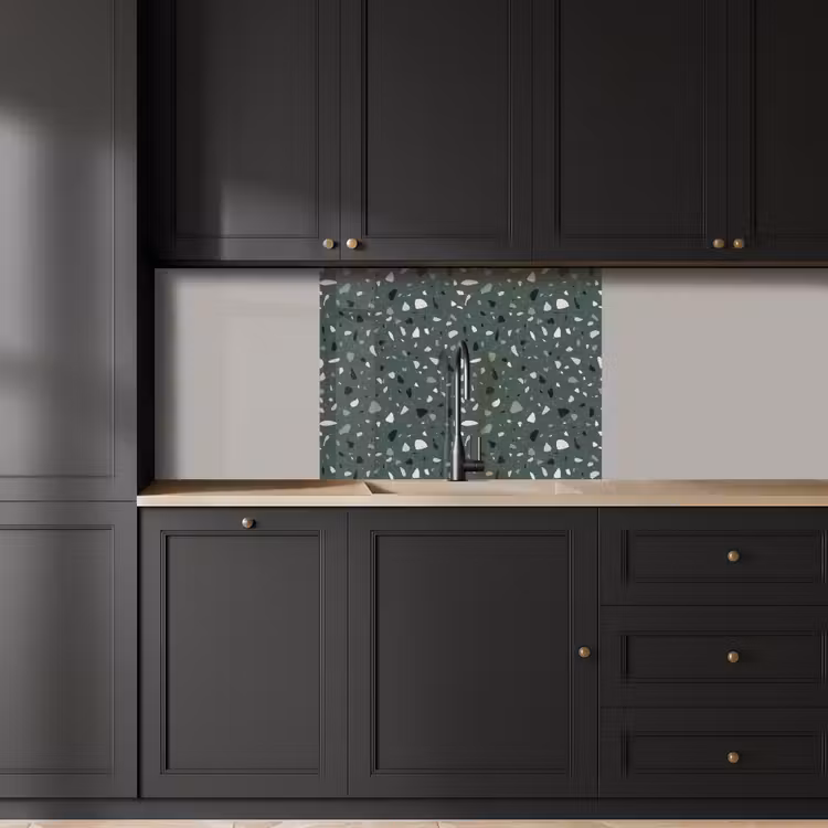 Küchenrückwand - Terrazzo - Muster - Bunt - Grün — 5