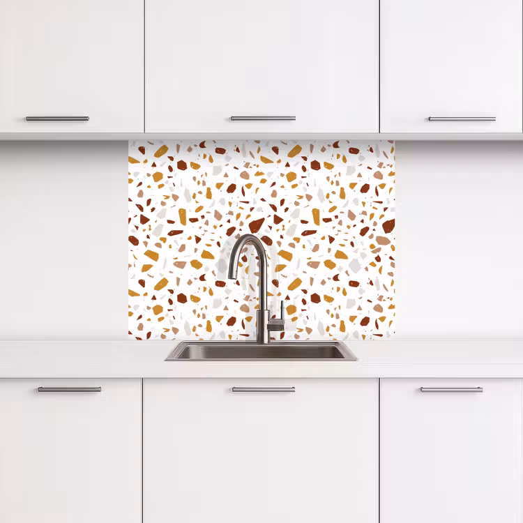 Küchenrückwand - Terrazzo - Muster - Weiß - Urban — 3