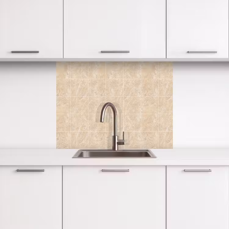 Küchenrückwand - Marmor - Kacheln - Beige — 3