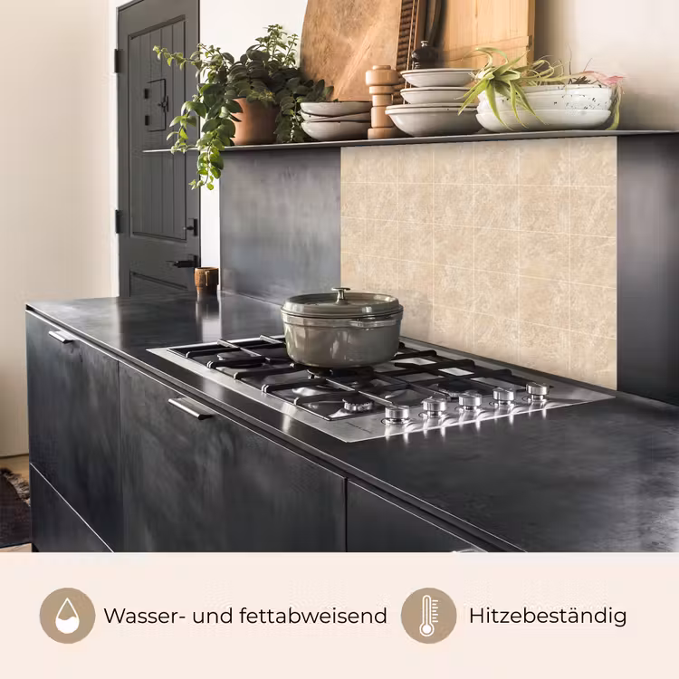 Küchenrückwand - Marmor - Kacheln - Beige — 4