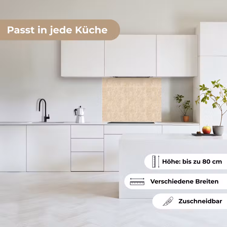 Küchenrückwand - Marmor - Kacheln - Beige — 6