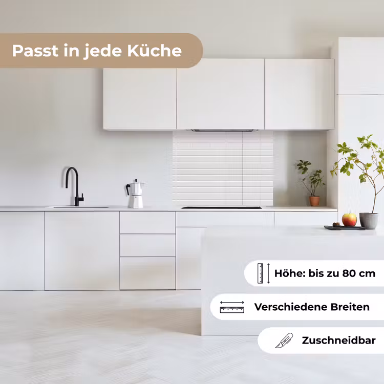 Küchenrückwand - Metro - Kacheln - Weiß — 6
